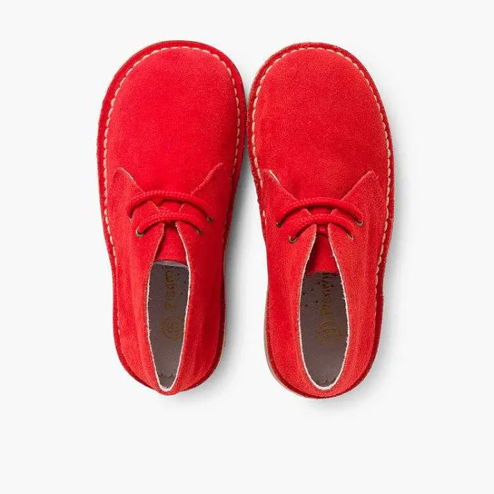 Pisamonas School Shoes>Lace-Up Safari Desert Boots