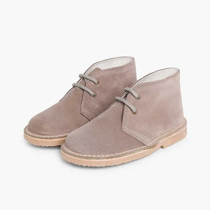 Pisamonas School Shoes>Lace-Up Safari Desert Boots