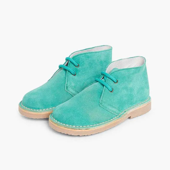 Pisamonas School Shoes>Lace-Up Safari Desert Boots