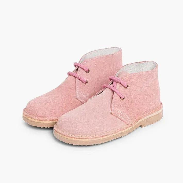 Pisamonas School Shoes>Lace-Up Safari Desert Boots