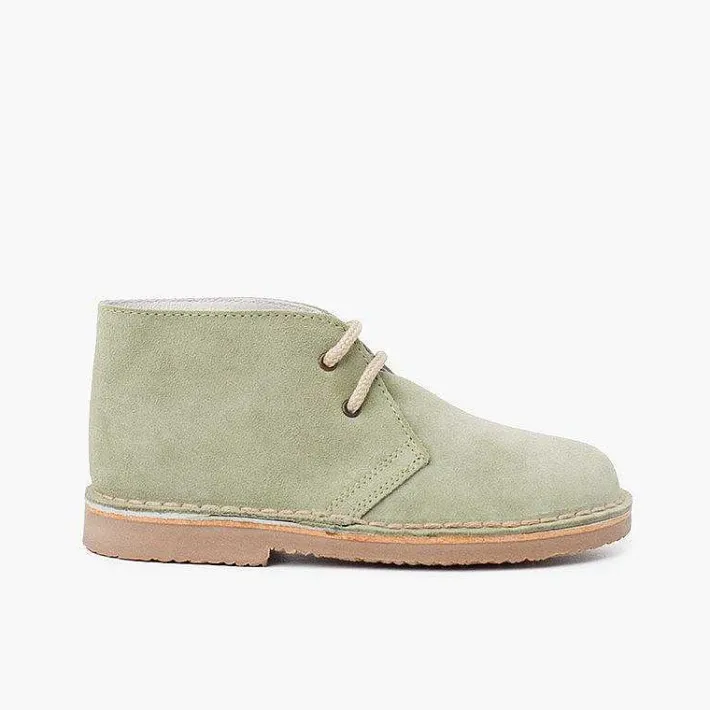 Pisamonas School Shoes>Lace-Up Safari Desert Boots