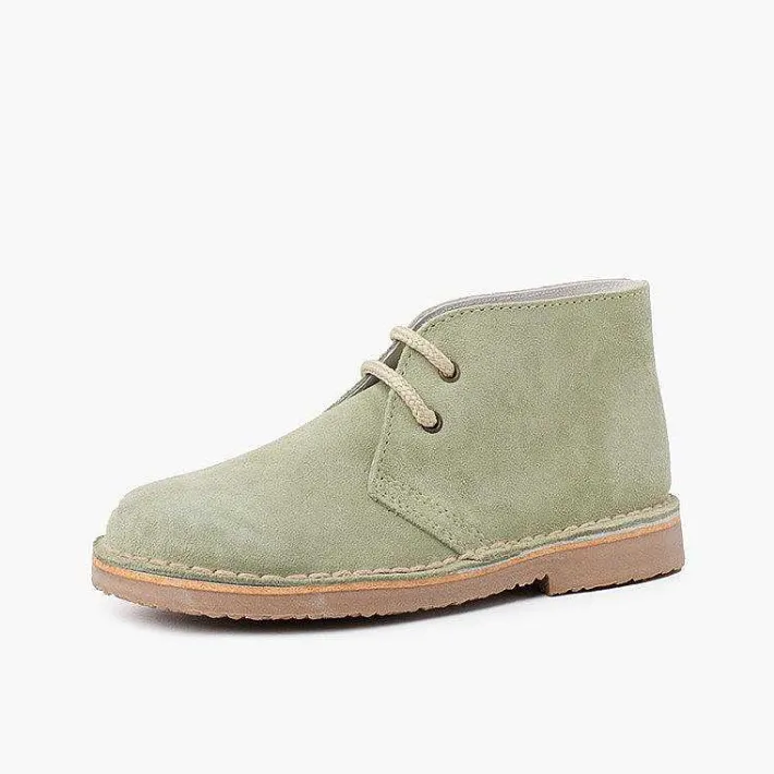Pisamonas School Shoes>Lace-Up Safari Desert Boots
