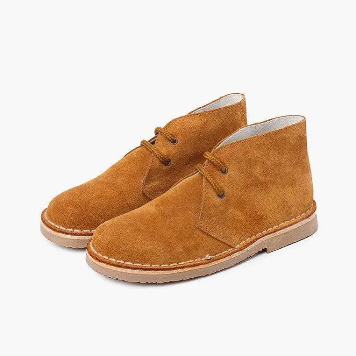 Pisamonas School Shoes>Lace-Up Safari Desert Boots