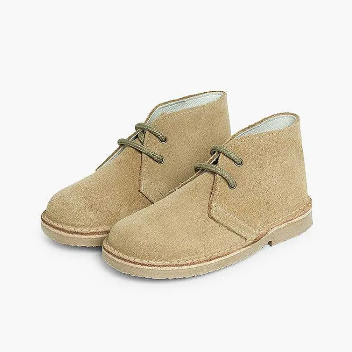 Pisamonas School Shoes>Lace-Up Safari Desert Boots