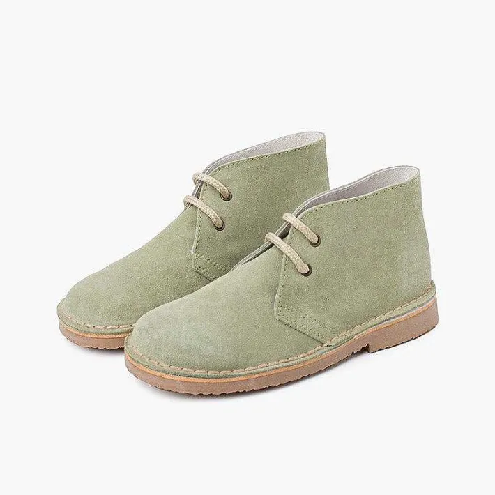Pisamonas School Shoes>Lace-Up Safari Desert Boots