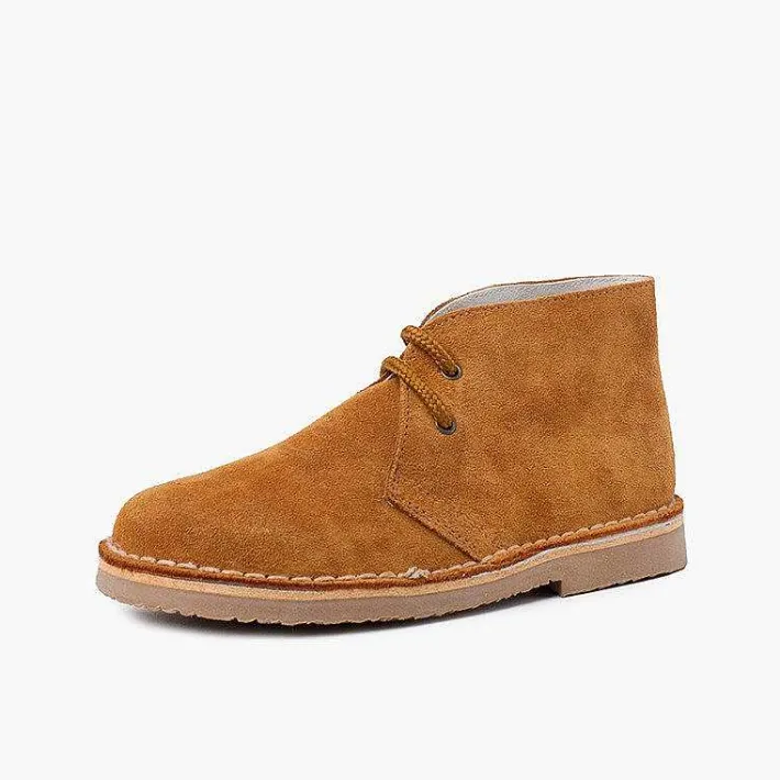Pisamonas School Shoes>Lace-Up Safari Desert Boots