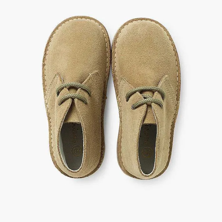 Pisamonas School Shoes>Lace-Up Safari Desert Boots
