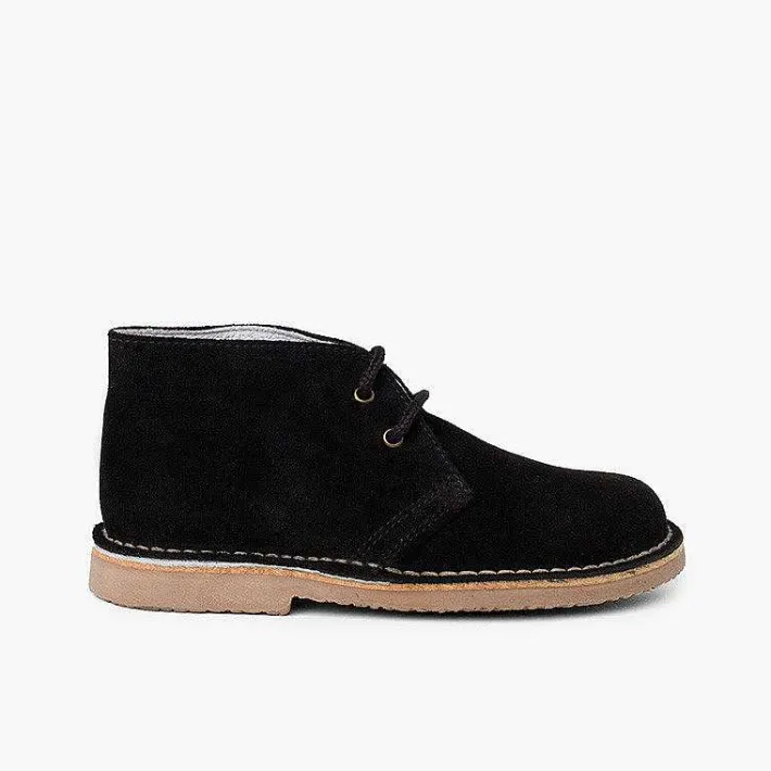 Pisamonas School Shoes>Lace-Up Safari Desert Boots