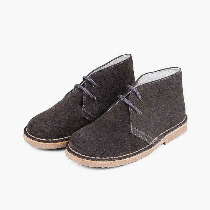 Pisamonas School Shoes>Lace-Up Safari Desert Boots