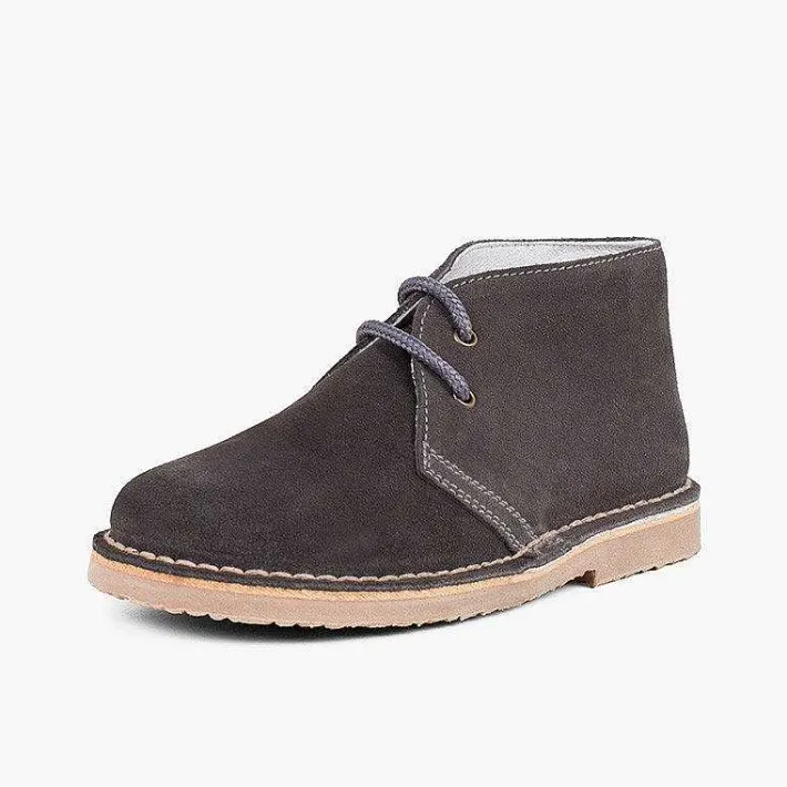 Pisamonas School Shoes>Lace-Up Safari Desert Boots