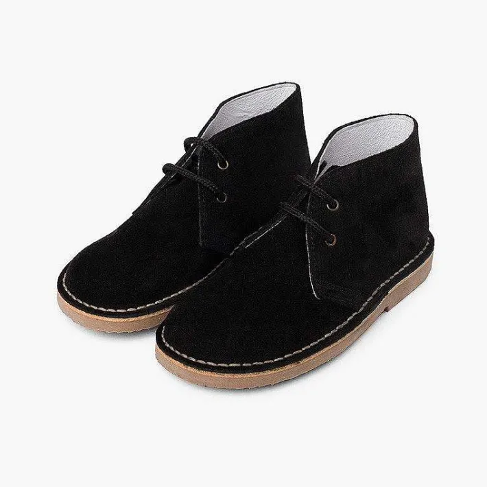 Pisamonas School Shoes>Lace-Up Safari Desert Boots