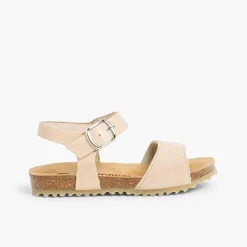 Pisamonas Sandals>Leather And Suede Sandals With Buckles