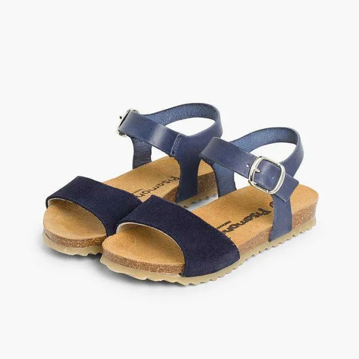 Pisamonas Sandals>Leather And Suede Sandals With Buckles