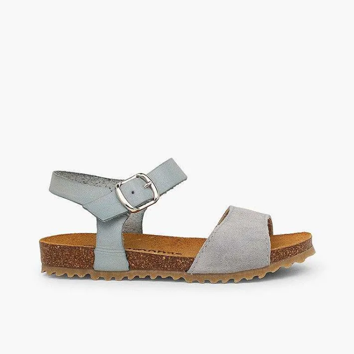 Pisamonas Sandals>Leather And Suede Sandals With Buckles