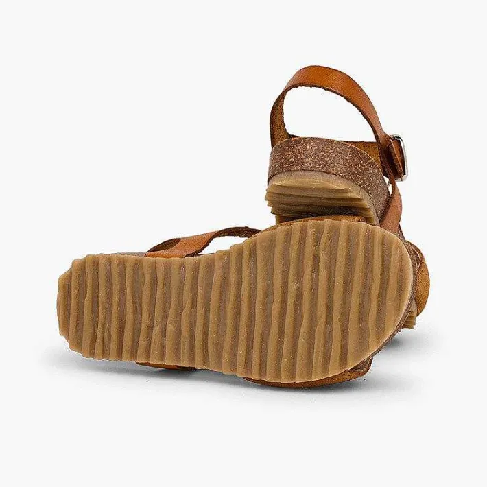 Pisamonas Sandals>Leather And Suede Sandals With Buckles