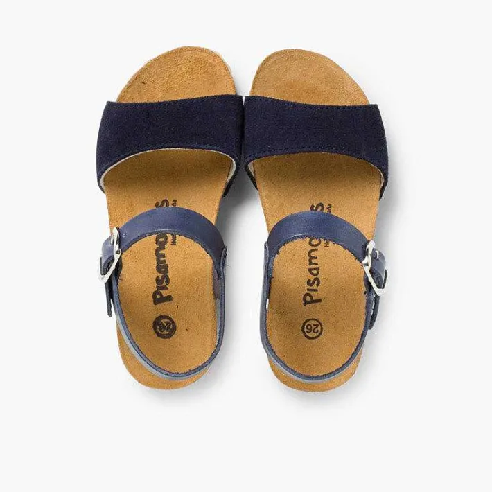 Pisamonas Sandals>Leather And Suede Sandals With Buckles