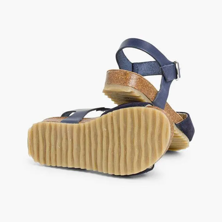 Pisamonas Sandals>Leather And Suede Sandals With Buckles