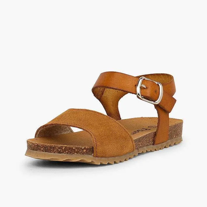 Pisamonas Sandals>Leather And Suede Sandals With Buckles