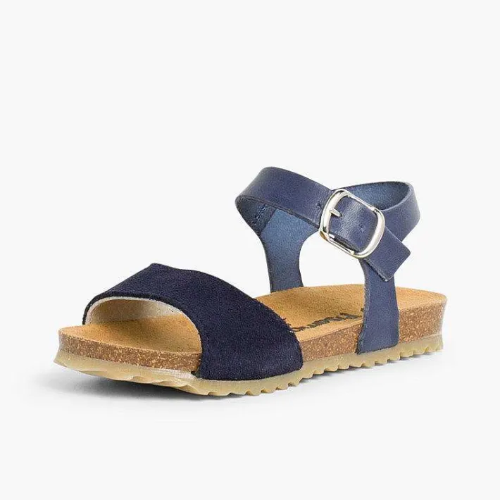 Pisamonas Sandals>Leather And Suede Sandals With Buckles
