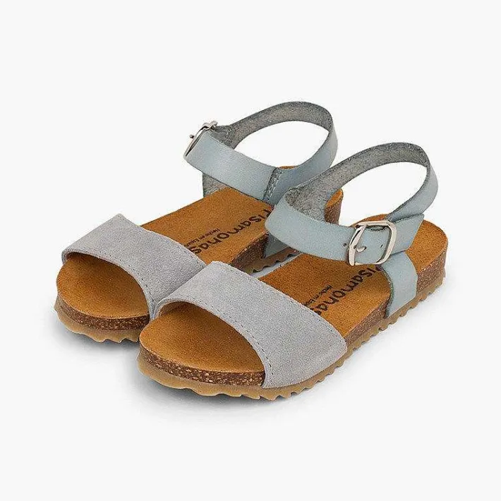 Pisamonas Sandals>Leather And Suede Sandals With Buckles