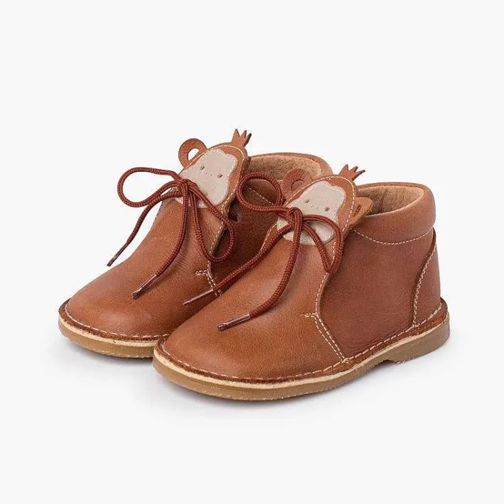 Pisamonas Boots>Leather Boot Laces Monkey Face