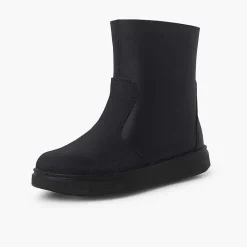 Pisamonas Boots>Leather Boots With Side Zipper And Reinforcement