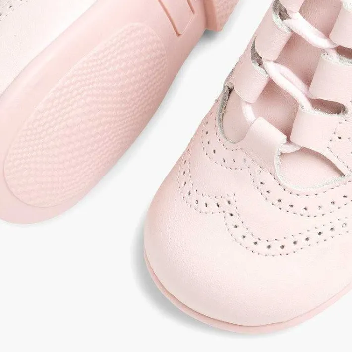 Pisamonas Lace Up Oxfords>Leather Lace-Up Oxford Booties
