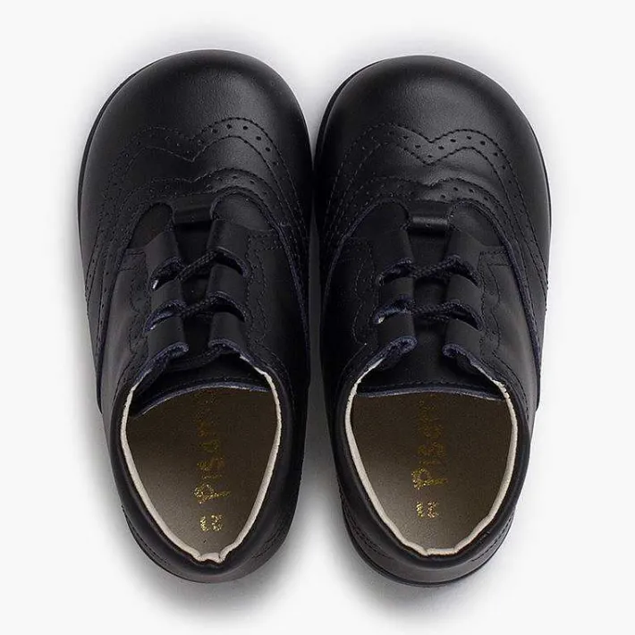 Pisamonas Lace Up Oxfords>Leather Lace-Up Oxford Booties