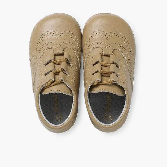 Pisamonas Lace Up Oxfords>Leather Lace-Up Oxford Booties