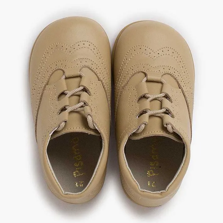 Pisamonas Lace Up Oxfords>Leather Lace-Up Oxford Booties