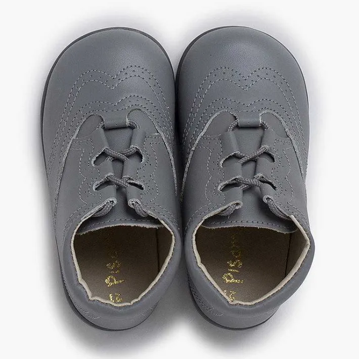 Pisamonas Lace Up Oxfords>Leather Lace-Up Oxford Booties