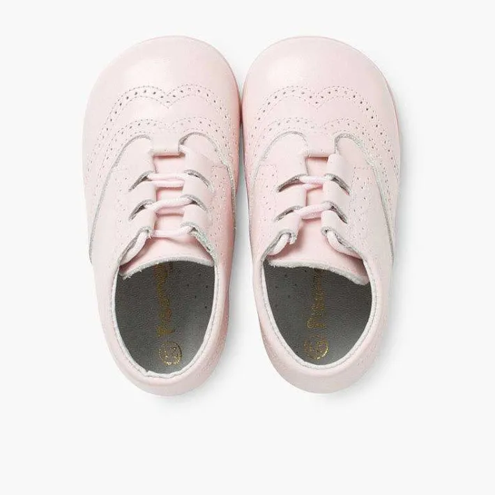 Pisamonas Lace Up Oxfords>Leather Lace-Up Oxford Booties