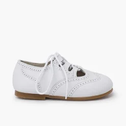 Pisamonas Lace-Up Oxfords>Leather Lace-Up Oxford Shoes Caramel Sole