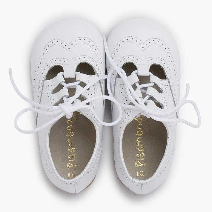 Pisamonas Lace-Up Oxfords>Leather Lace-Up Oxford Shoes Caramel Sole