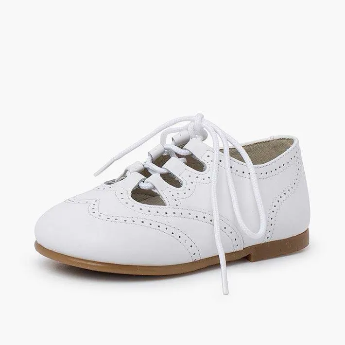 Pisamonas Lace-Up Oxfords>Leather Lace-Up Oxford Shoes Caramel Sole