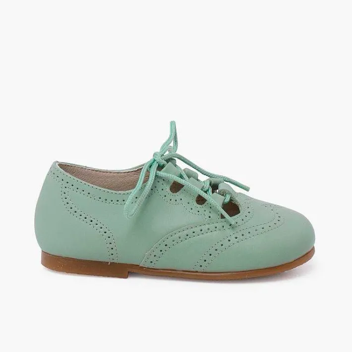 Pisamonas Lace-Up Oxfords>Leather Lace-Up Oxford Shoes Caramel Sole