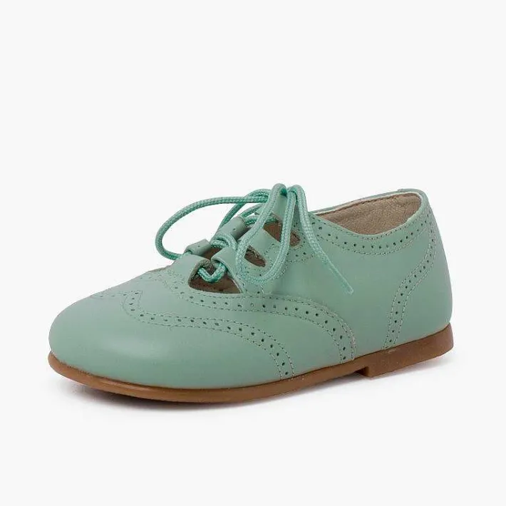 Pisamonas Lace-Up Oxfords>Leather Lace-Up Oxford Shoes Caramel Sole
