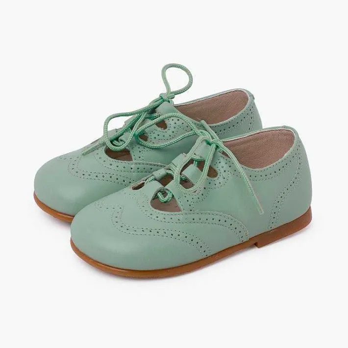 Pisamonas Lace-Up Oxfords>Leather Lace-Up Oxford Shoes Caramel Sole