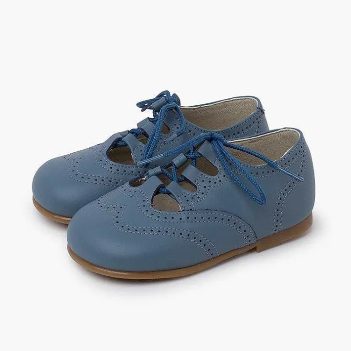 Pisamonas Lace-Up Oxfords>Leather Lace-Up Oxford Shoes Caramel Sole