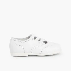 Pisamonas Lace Up Oxfords>Leather Lace-Up Oxford Shoes