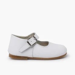 Pisamonas Mary Janes>Leather Mary Janes Caramel Sole