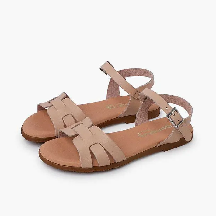 Pisamonas Sandals>Leather Roman Sandals For Women And Girls