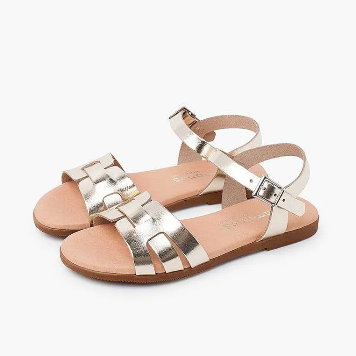 Pisamonas Sandals>Leather Roman Sandals For Women And Girls