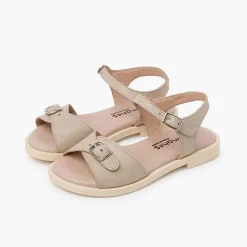 Pisamonas Sandals>Leather Sandals Buckle Fastening