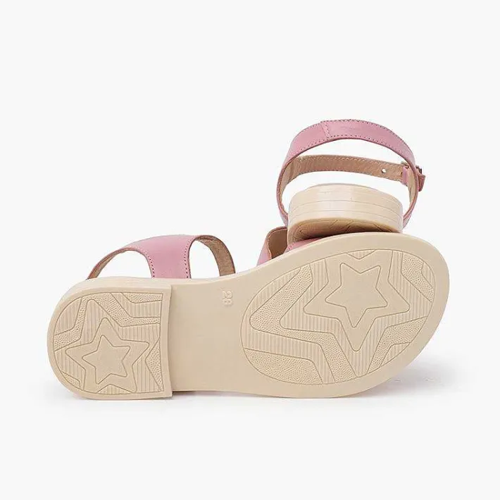 Pisamonas Sandals>Leather Sandals Buckle Fastening