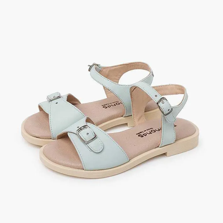 Pisamonas Sandals>Leather Sandals Buckle Fastening