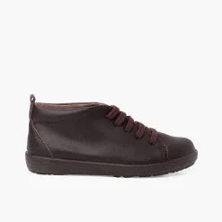 Pisamonas Boots>Leather Shoes Type Ankle Boots Lace-Up