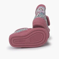 Pisamonas Slippers>Liberty Floral Print Slippers Adhesive Fastening Colour Pink