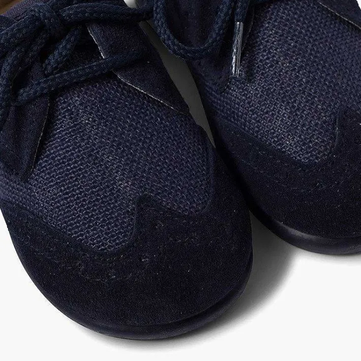 Pisamonas Brogues And Bluchers>Linen And Chopped Suede Blucher For Boys