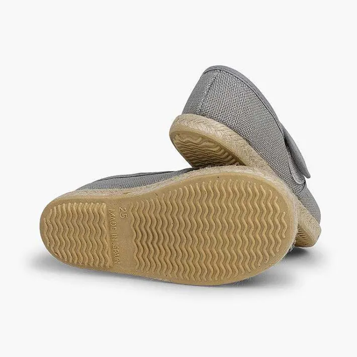 Pisamonas Espadrilles>Linen And Jute Bluchers With Loop Fasteners
